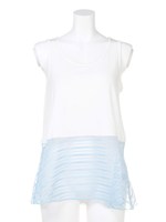 シフォンドッキングタンク/ホワイト/ピンク