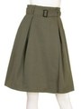 グログランスカート/モカカーキ