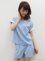 シャツドッキングセットアップ/ブルー