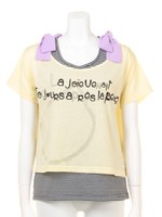 シルエットコビニャーリボンアンサンブル/レモン