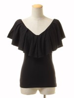 デコルテラッフルカットソー/PK