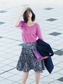 前後Vニット/カーキ