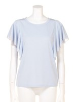 2枚袖フリルプル/サックス