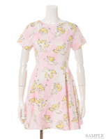 Risen Sky Retro Dress/LIGHT PINK