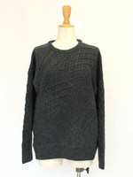 Slant Cable Knit/グレー