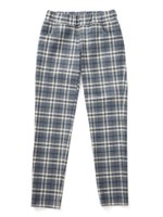 TARTAN PLAID SKINNY PANT/GREEN