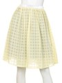 ギンガムリバーシブルスカート/レモン