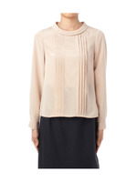 サークルカラープリーツブラウス/ピンク(072)