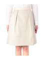 サテンタックフレアスカート/ナチュラル(050)