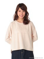 【9/18放映ヒルナンデス！紹介商品】ハローキティ★earth エンボスプルオーバー/Black