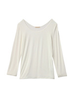 ベーシックラウンドネックカットソー/パープル系(080)