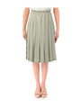 幅広プリーツスカート/ライトグリーン(021)