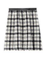 [L]アルパカ混シャギースカート/ブラック(219)