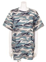【Chille anap】迷彩BIGTシャツ/BL