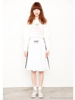 【little sunny bite × Kei Meguro】 love girl sweater/WHITE