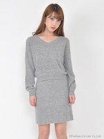 アンゴラニットスカート/キャメル