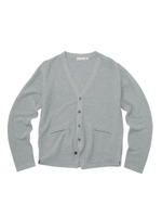 ガーター編みカーディガン/グレー(612)