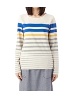 パネルボーダーカットソー/グリーン(322)