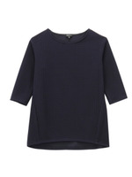 ミックスカラーカットソー/ネイビー系