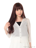 Backレース切替カーディガン/オフホワイト