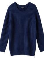 [S]ミドルゲージ裾ジッププルオーバー/イエロー系(033)