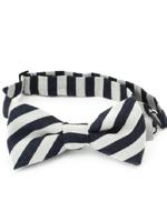 ウールトップ・ストライプ蝶タイ/アイボリー(304)