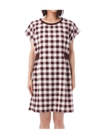 ギンガムチェックハイウエストワンピース/ブラック(219)