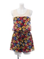 サイドアキマーガレットコンビネゾン/ブラック