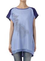 ティアードリーフプルオーバー/ブルー系(092)