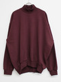 ハイネックプルオーバースウェット/ボルドー