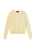 ラメ使い透かし編みデザインニット/ネイビー(493)