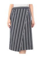 ランダムストライプラップ風スカート/ホワイト(301)