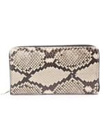 リアルパイソン三方財布/ホワイト(501)