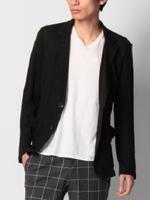 リネンニットジャケット/ブラック(019)