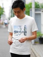 写真プリントTシャツ/ホワイト(101)