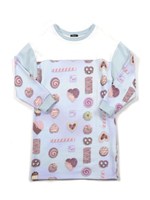 COOKIE GIRL トレーナーOP/サックスベース×オフヨーク