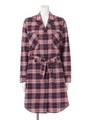 NEL PLAID GOWN/NAVY