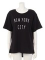 NEW YORK ロングロゴT/イエロー