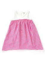 TAPPET ギンガム切り替えワンピース/ラズベリーピンク(273)