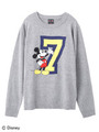 【Disney Collection】MICKEYKNIT TOP/BLACK