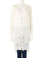 【Edit Sheen】シアーニットロングカーディガン/オフホワイト