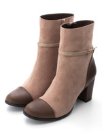 【JELLYBEANS】マテリアルコンビベルテッドショートブーツ/オークS