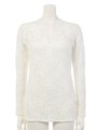 【ROSE BUD】WIDE/N L/S-T/WHITE
