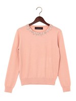 ●JOC 装飾付き クルーネック ロングスリーブ/PINK