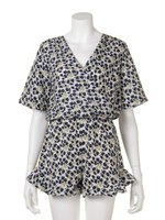 プリントカシュクールオールインワン/IVRxNVY