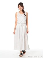 マキシタンクワンピース　select/カーキ