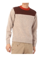 ラムフットボールセータープルオーバニット/ホワイト系(000)