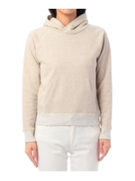 リブ切り替えフードつきパーカ/ベージュ系(007)