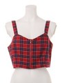 Check Bustier/Red