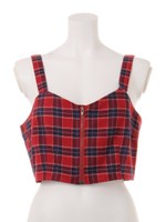 Check Bustier/Red